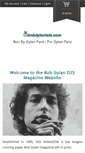 Mobile Screenshot of bobdylanisis.com